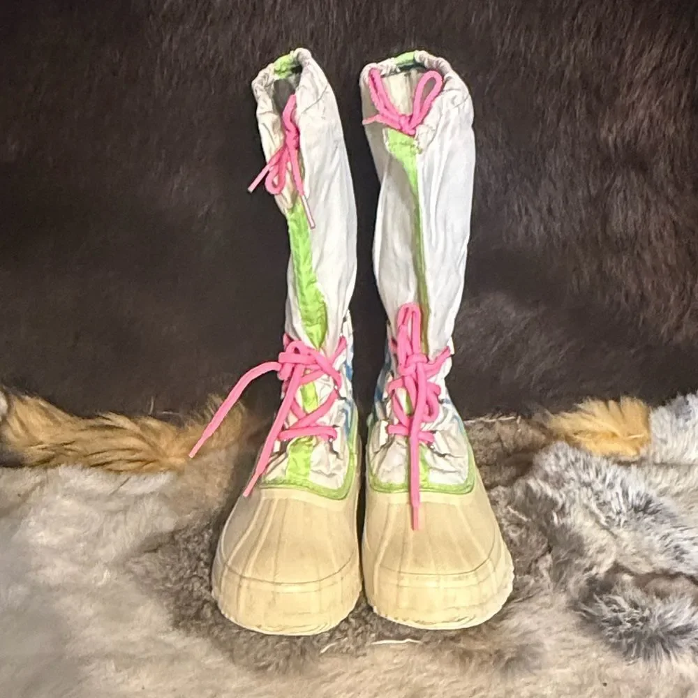 Vintage Sorel Multicolor Winter Boots 7.5 (6028) these boots are 🔥